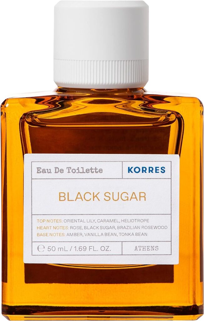 Korres Black Sugar Eau De Toilette 50ml, Vegan Fragrance, Unisex Fragrance