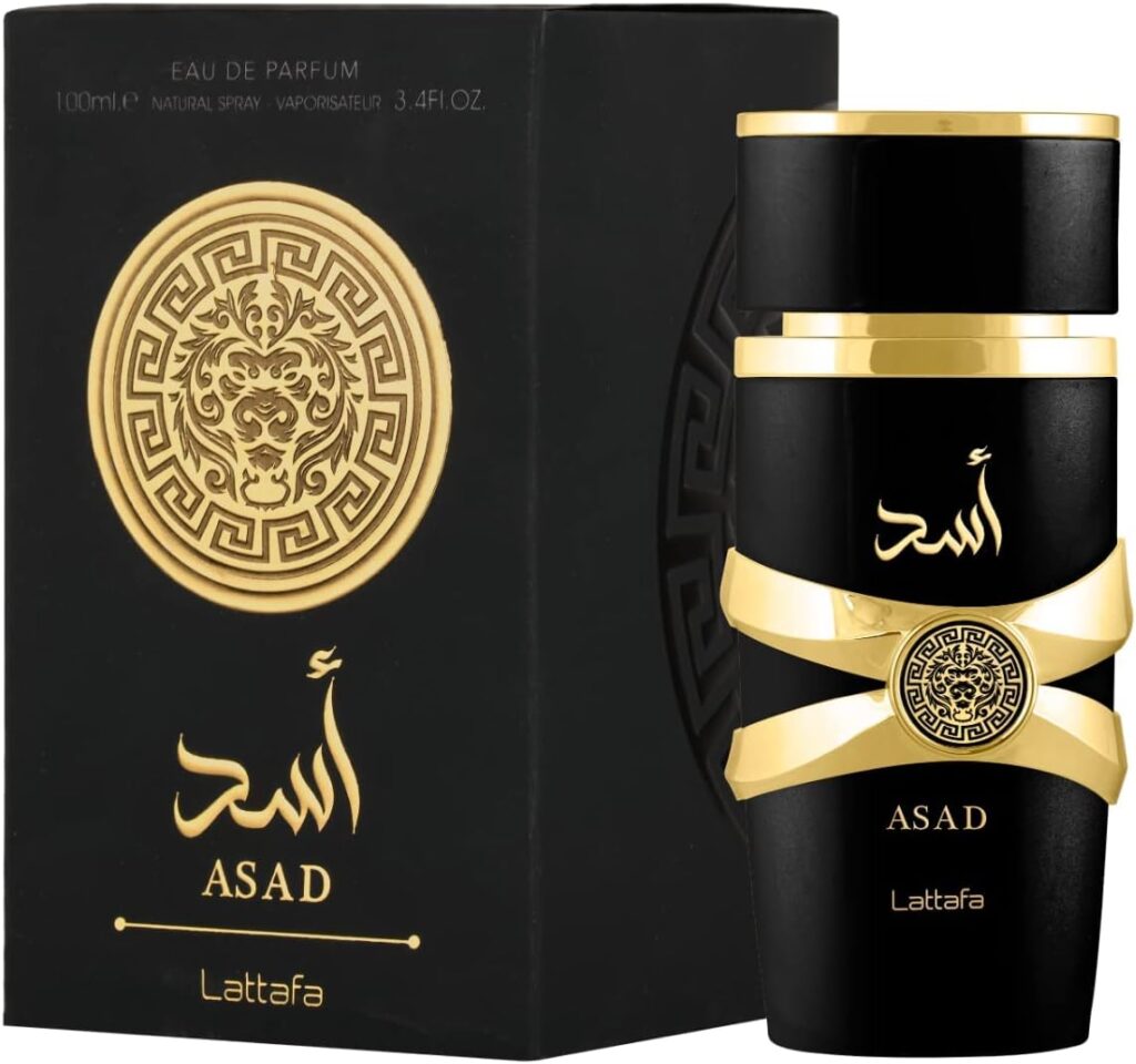 Lattafa Asad Premium Perfume Refreshing Oud and Musk Fragrances Eau De Parfum 100 ml Perfume for Unisex (Pack of 1), 100 ml (Pack of 1)